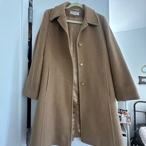 Tan 100% Wool Coat